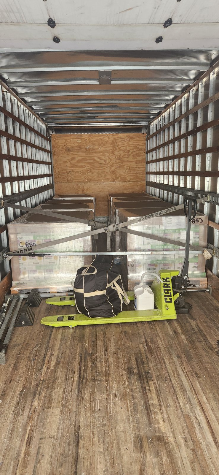 Cross-Strapping and Pallet Jack